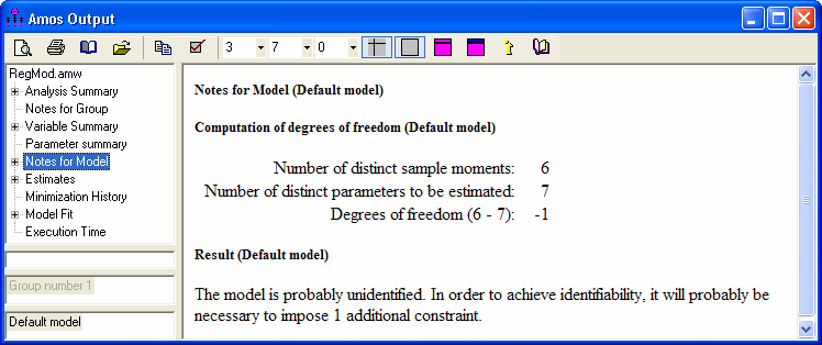 Analyse von Strukturgleichungsmodellen mit Amos 6.0 dem Projekt seine Eingabedatei zu.