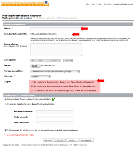 und Sie auch verwenden dürfen. Bereich BERICHTE Hier können Sie etwaige Berichte und Statistiken zu Ihren Meetings abfragen. Einige Funktionen sind für Sie nicht zugänglich (grau hinterlegt, bzw.