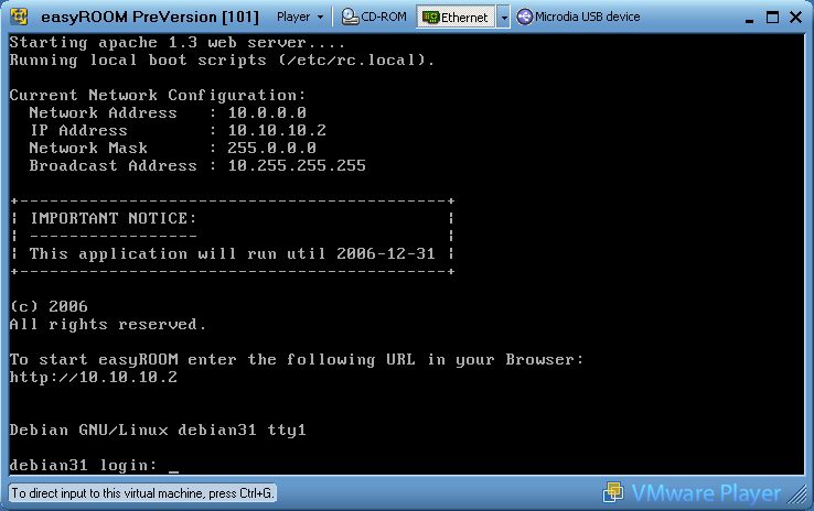 bestmeetingroom VMware Install Seite 18 Herunterfahren des VMWare-Servers Da in der VMWare ein kompletter Linux-Server läuft, muß dieser ordnungsgemäß heruntergefahren werden, wenn er nicht mehr