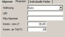 vorhanden sein. Grundsätzlich zieht das System zuerst immer Kommissionsdefinitionen auf der untersten Ebene heran (TA/TO- Adresse).