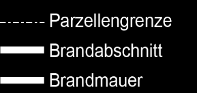 Baugesetzgebung Für Brandmauern welche gemäss der kantonalen Baugesetzgebung, insbesondere auf der Parzellengrenze vorgeschrieben sind, gelten folgende Anforderungen an den Feuerwiderstand: a b c