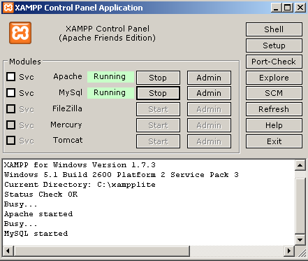 Wie starte ich XAMPP? Starten von xampp_control.