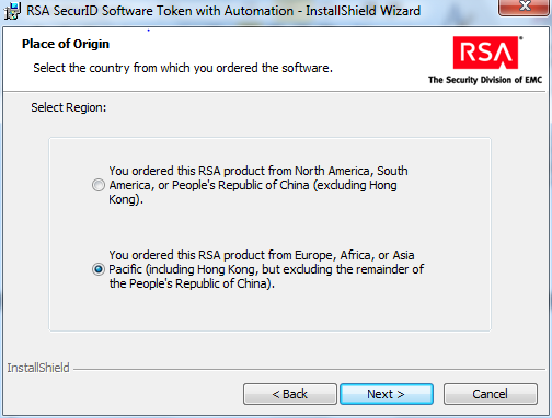 RSA Client (SecureIDToken-Software) 8 3. RSA Client (SecureIDToken-Software) Das Programm SecureID Token speichert und verwaltet den Softtoken.