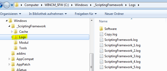 1.2.5 Packages Im Ordner C:\Scripting_Framework\Packages sind die Pakete abgelegt.