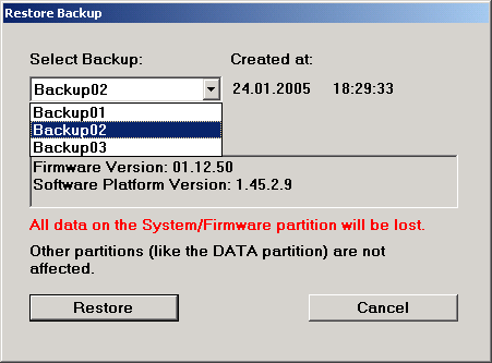 Inbetriebnahme Windows XP Recovery und Backup 6. Beenden Sie das Programm und fahren Sie den R&S UPV herunter mit der ENTER-Taste. 2.12.