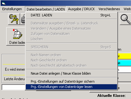 Hilfen SDV - April 2007 14 Wenn Sie nun eine solche Sicherung z. Bsp. auf eine Diskette durchgeführt haben, dann ist es leicht, diese Werte auf einen anderen Rechner zu übertragen.