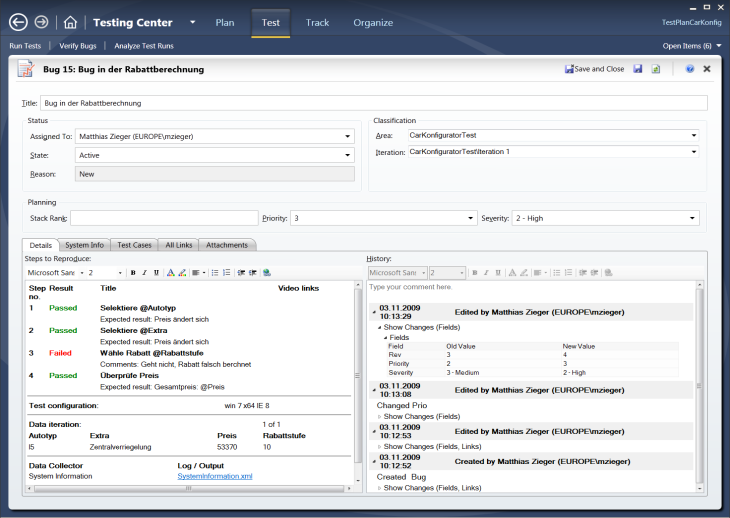 - Kann genutzt werden für IntelliTrace und Test Impace Analyse von Web-Anwendungen ASP.NET Profiler - Sammelt Performance-Daten (Profiling) bei ASP.