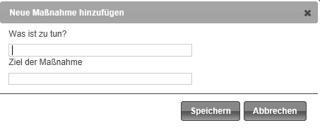 Bei allen VM (Verpflichtenden Maßnahmen) / Instrumenten können Sie Maßnahmen Ihrem Ideenpool