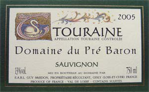 VAL DE LOIRE / Touraine Guy et Jean - Luc Mardon Domaine du Pré Baron in Contres 17.30.w 2012 17.33.r 17.31.r 17.32.