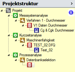 destra: Einführung in den Projekt-Explorer 27/32 Klicken Sie auf die namenlose Datenquelle im Projekt-Explorer.