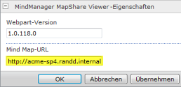 Verwenden des MapShare Viewer-Web Parts Mit Hilfe der Sharepoint-Seitenbearbeitungswerkzeuge können Sie den Web Part MindManager MapShare Viewer Ihrer Seite hinzufügen.