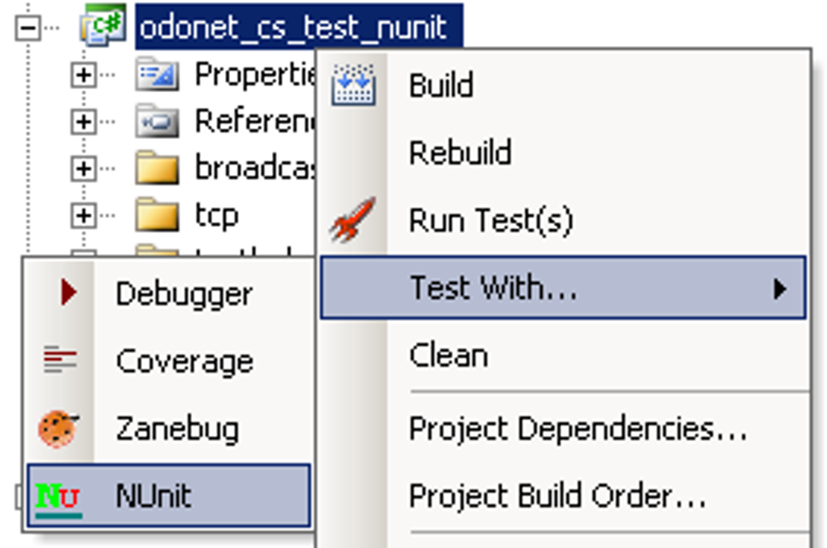 5.2. TESTWERKZEUGE 57 5.2.4 TestDriven.NET TestDriven.NET [tesa] von Mutant Design Limited ist kein Unit-Testing-Framework, sondern ein Add- In für Visual Studio.