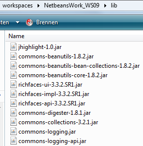 JSF (NetBeans 8) richfaces/richfaces-ui-3.3.2.sr1-bin.zip. Innerhalb des Zip-Files existiert ein lib-verzeichnis.
