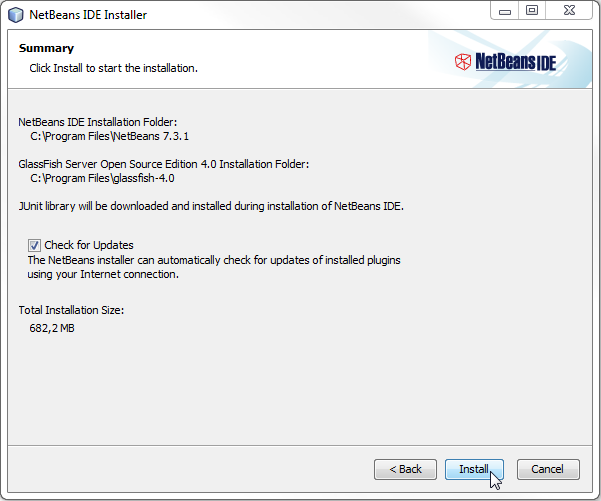 Installation von NetBeans (NetBeans 8) Die Installation