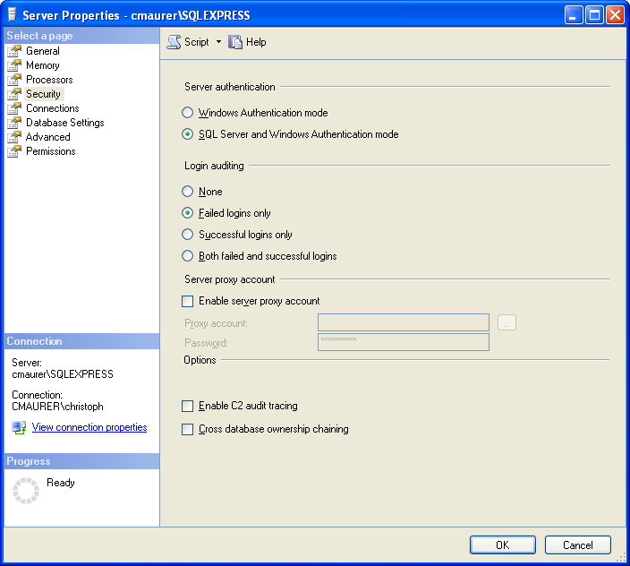 Verwendung von Microsoft SQL Server, Seite 5/18 </configuration> 2.