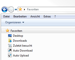 Verwenden Bild 26 Bild 26 Konfiguration von Cortado Sync Corporate Während der Installation werden auf Ihrem PC zwei neue Ordner erstellt: der Ordner AUTO DOWNLOAD für das Herunterladen von Dateien