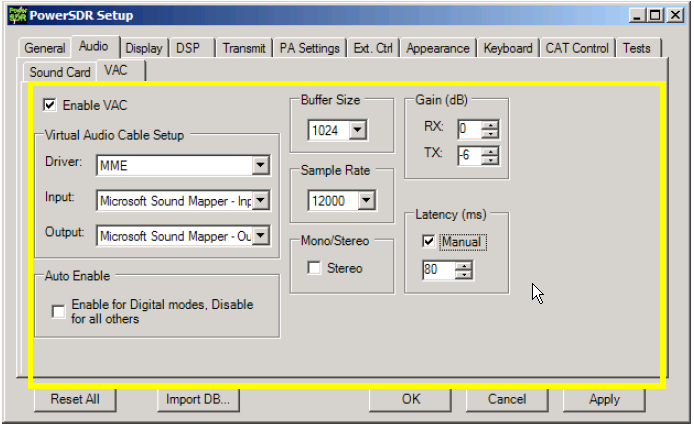 Seite 9 von 30 Bild7 Soundkarteneinstellung (VAC) für die Audiosignal-Verarbeitung Machen Sie einen Haken bei Enable VAC.