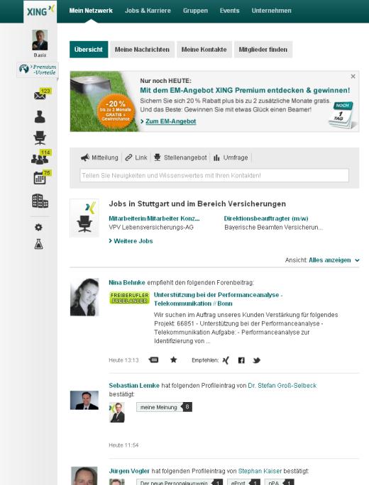 Vertriebsanlässe 3 Soziale Netzwerke: Generierung von neuen Vertriebsund Kontaktanlässen auf Basis von Statusänderungen in sozialen