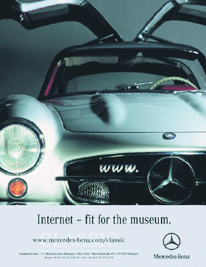 + Kunde - Mercedes-Benz + Ziel - Bekanntmachung des Mercedes-Benz Classic Internet Portals + Medium -