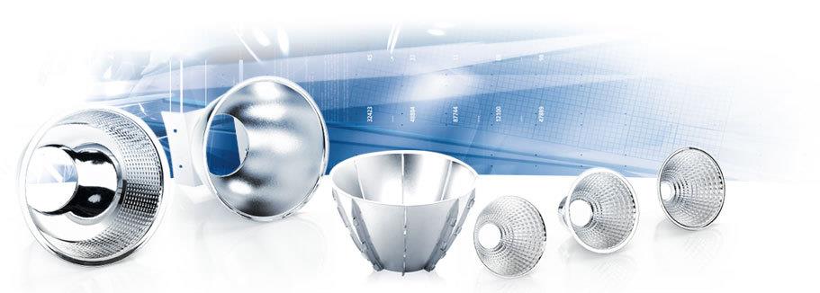 Licht- oder Designtechnische Anwendungen Lichttechnik: - Reflektoren - Lampen - Spiegel - Messinstrumente / Sensorik