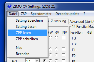 Zunächst muss die zu bearbeitende.zpp-datei verfügbar gemacht werden, also meistens von der ZIMO Sound Database (http://www.zimo.at/web2010/sound/tableindex.