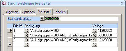 4. Synchronisierungen einrichten 4.1 Artikel Beim Synchronisierungsbereich "Artikel" gibt es zusätzlich das Register "Optionen".