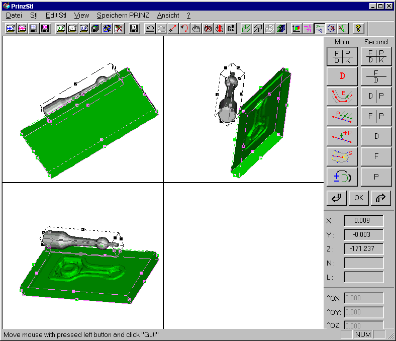 94 5.3 PRINZ/STL Das STL-Format wurde zur Beschreibung von CAD-Volumenmodellen für die Stereolithographie geschaffen.