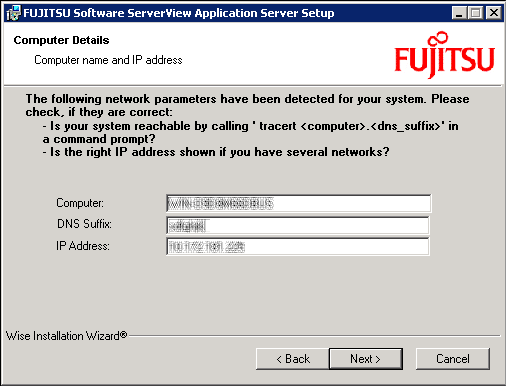 3 ServerView Operations Manager installieren 8. Im Fenster Computer Details werden Informationen zum Computer angezeigt.