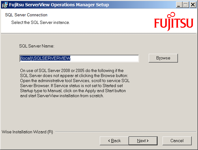 3 ServerView Operations Manager installieren 4.