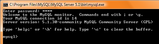 MySQL -Command Line Client Wichtige Befehle: show databases; -- zeigt die Datenbanken an create database <database_name>; -- erzeugt eine leere DB drop database <database_name>; -- löscht eine DB use