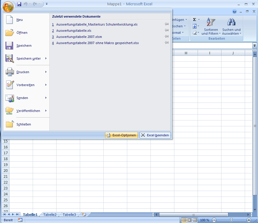 Damit die Excel-Maske richtig funktioniert, achten Sie bitte unbedingt auf die Reihenfolge der folgenden Schritte! 1.