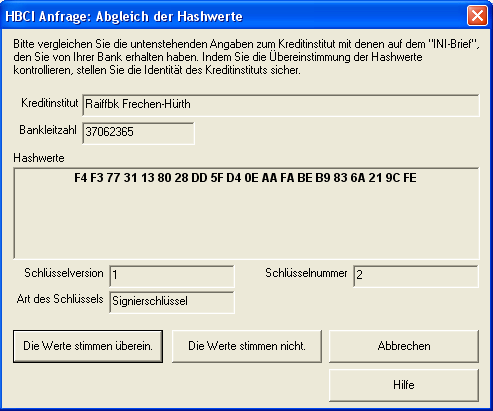 In dem folgendem Fenster bestimmen Sie nun ein neues Übertragungspasswort (PIN) welches min. 8 Stellen und ein Sonderzeichen z. B. \ <.(+&?*,%: enthalten muss.