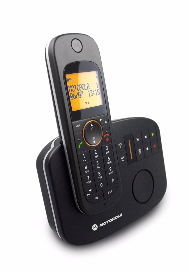 Motorola D1010-Serie Digitales Schnurlos-Telefon mit Anrufbeantworter Für