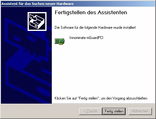 Inbetriebnahme Unter Windows XP Nach dem Einbau der Hardware den Computer einschalten.