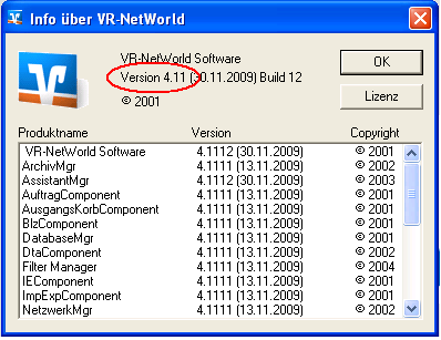 Mediumwechsel - VR-NetWorld Software Die personalisierte VR-BankCard mit HBCI wird mit einem festen Laufzeitende ausgeliefert.