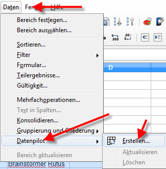 4 Pivot Funktion in Open- & LibreOffice Die Funktionen werden in LibreOffice gezeigt, die Funktionalität sollte sich aber nicht von der in Openoffice unterscheiden. Öffnen Sie das soeben exportierte.