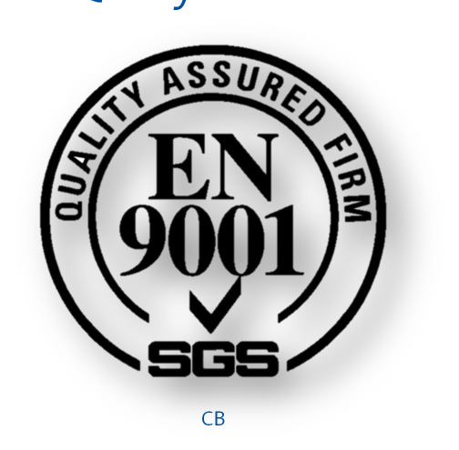 Geprüfte Produkte ISO 9001/14001 zertifiziert Hoher Qualitätsstandard in allen