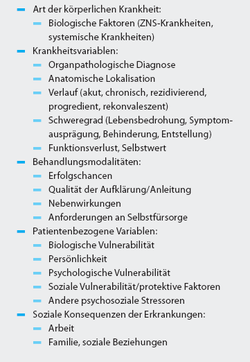 Einflussfaktoren auf Risiko einer emotionalen Störung