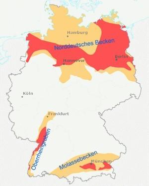 Reservoire in Deutschland 300.000 TWh oder 1.200 EJ vs.