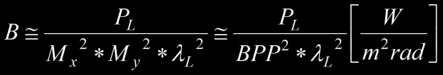 Exkurs Strahlqualität Caustic of Gaussian Laser Beam 22w L 2x2w L 2w