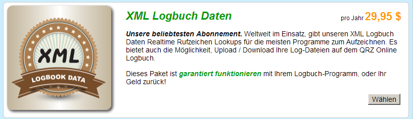 Problem: Sie können Ihre gespeicherten QSO s nur im Online-Modus betrachten.