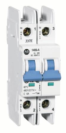 43 UL508A Komponenten Power Circuit Type C UL 489 listed Circuit Breaker (Inverse Time Trip CB) 1489-M Einsetzbar als Kurzschlußschutz : AC 0,5-40A, DC 0.