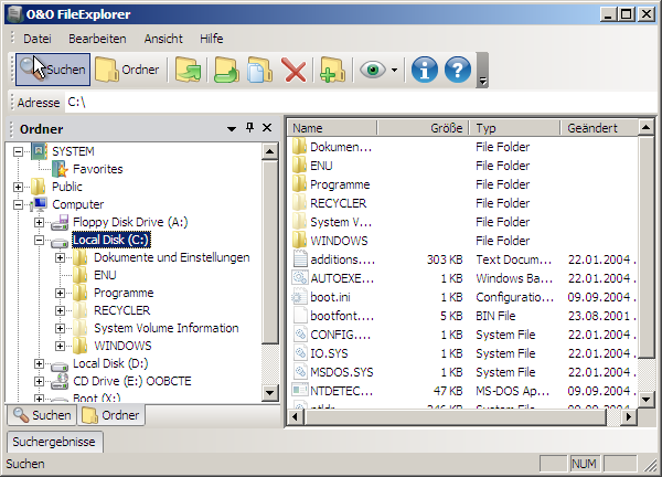 O&O FileExplorer Einleitung Ist Ihr System beschädigt, haben Sie kaum Mittel auf Ihre Dateien zuzugreifen und diese zu sichern.