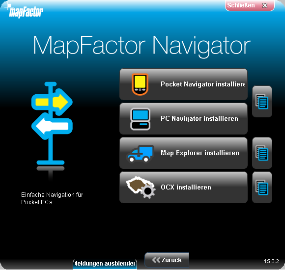 Pocket Navigator Installation Wählen Sie das Produkt,