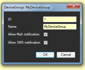 Abb. 10 Empfängergruppe auswählen Die Empfänger müssen in den jeweiligen Clientprogramm (MailLink/SMSLink) konfiguriert werden.