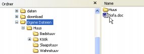 Datein verwalten mit Windows XP Siet 13 plattpartu.de Datein verschuven Dat gifft dree gode Methoden. Probeert Se all dree mal ut un merkt Se sik denn de, de Se an n sympathischsten is. 1.Methood: Drag and Drop (Trecken) De Datei mit de Muus anfaten, op den gewünschten Ordner trecken, bet de sin Naam blaag ünnerleggt warrt, Muustast loslaten.
