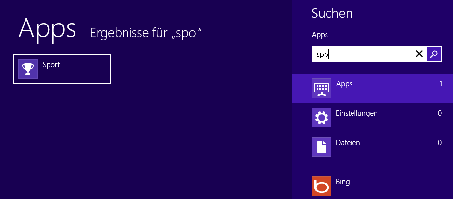 Crashkurs für frischgebackene Windows 8-Benutzer Die neue Art der Suche 1 Wechseln Sie zur Startseite.