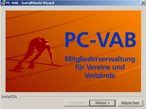 1. Die erste Installation der PC-VAB Beim Einlegen der Programm-CD startet das Installationsprogramm automatisch.