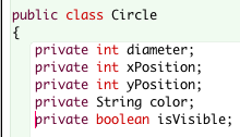 Zugriffsrechte in Java Zugriff auf Instanz-Variablen (Attribute) von außerhalb einer Klasse sollen