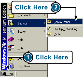 2. Internet-Einstellungen Ihres Computers herausfinden und aufschreiben Die folgenden Schritte dieser Anleitung richten sich an die Benutzer von Windows 95, 98 und ME.